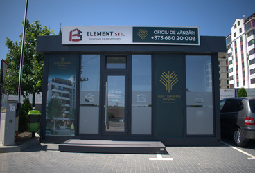 Oficiu, Durlești – Construcție modulară Steelbox, 18 m²