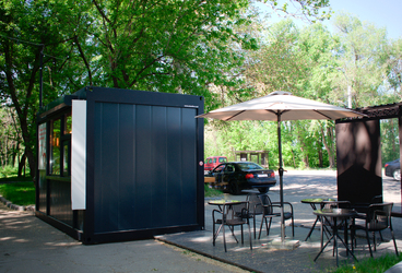Cafenea, Chișinău (Muncesti) – Construcție modulară Steelbox, 12,5 m²