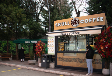 Skull Coffee, Chișinău (MallDova) – Construcție modulară Steelbox, 12 m²